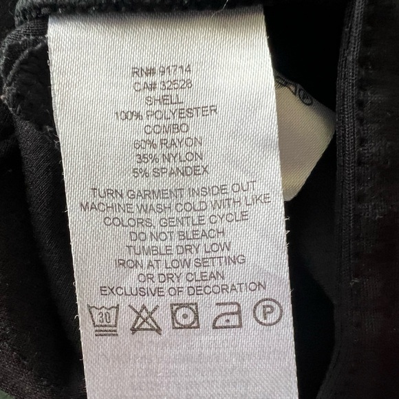 Armani Exchange pants black Small stretch 2 pockets with zippers - Picture 6 of 7